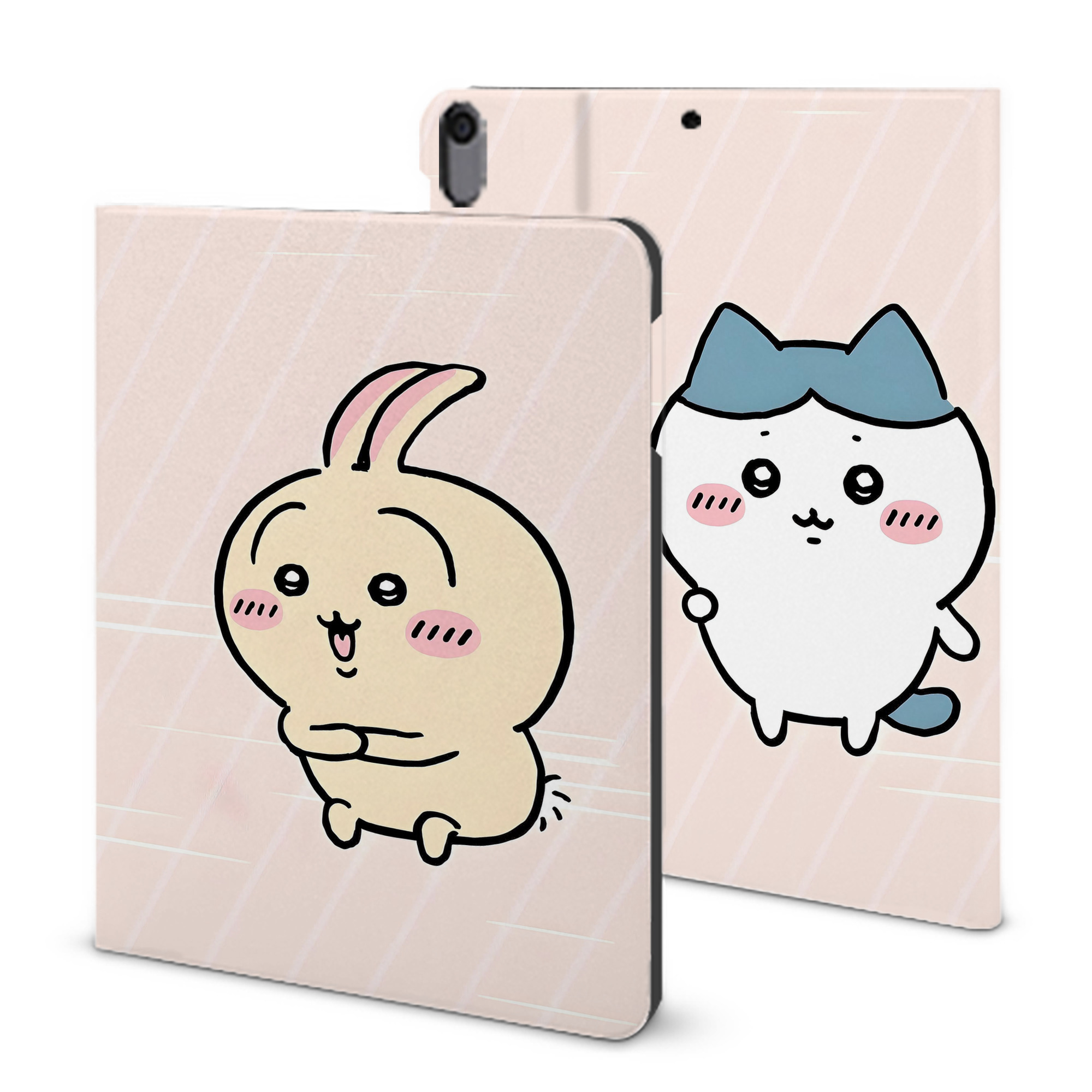 （画像用） ちいかわ Chii-kawa IPad ケース ブック型 PUレザー TPU 耐衝撃 軽量 薄型 ペン収納なし 全面保護 IPad 各モデル対応